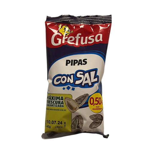 Grefusa pipas con sal agredida