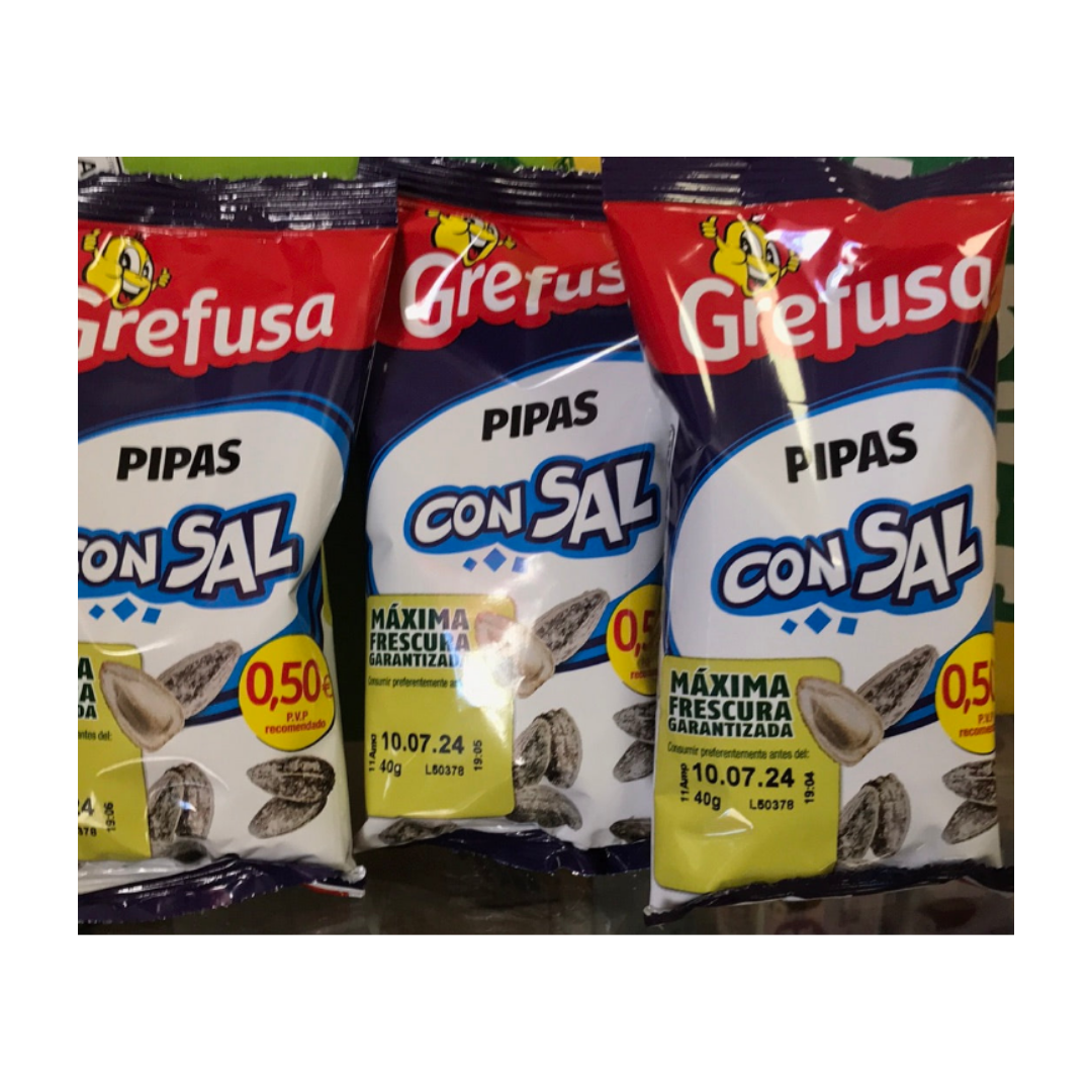 Grefusa pipas con sal agredida